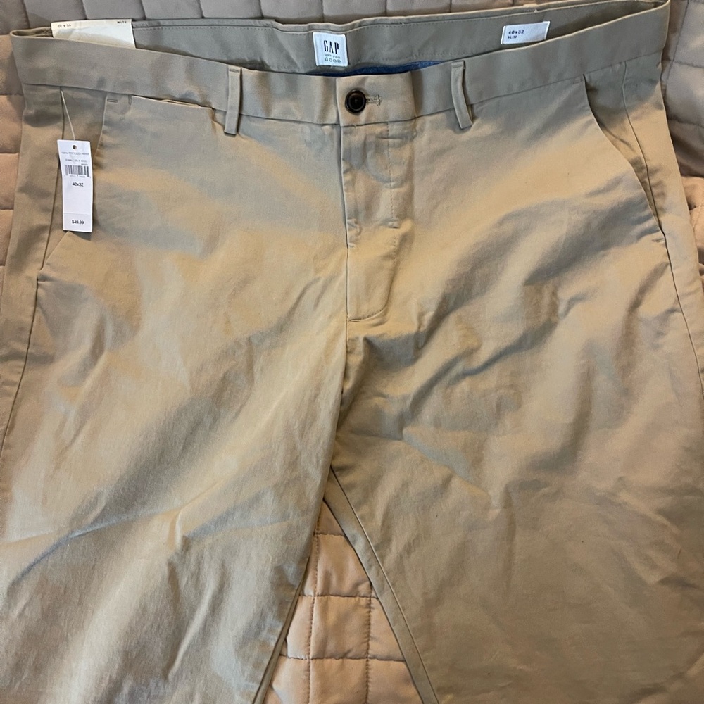 GAP Tan Chinos Slim Fit Khakis